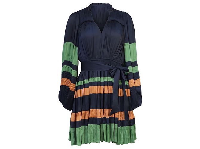 Vestido mini plisado Alia de Ulla Johnson en poliéster multicolor