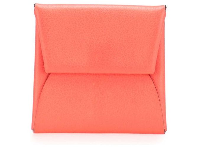 Monedero de cabra Bastia de Hermès Rosa