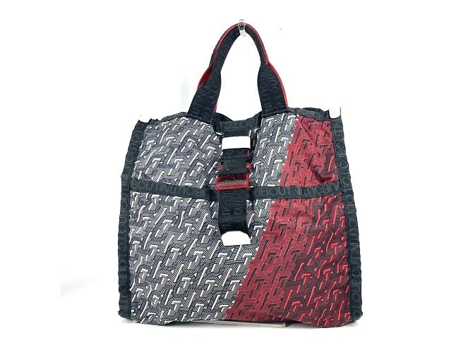 Bolso 2WAY con logo Christian Louboutin Negro Blanco Roja