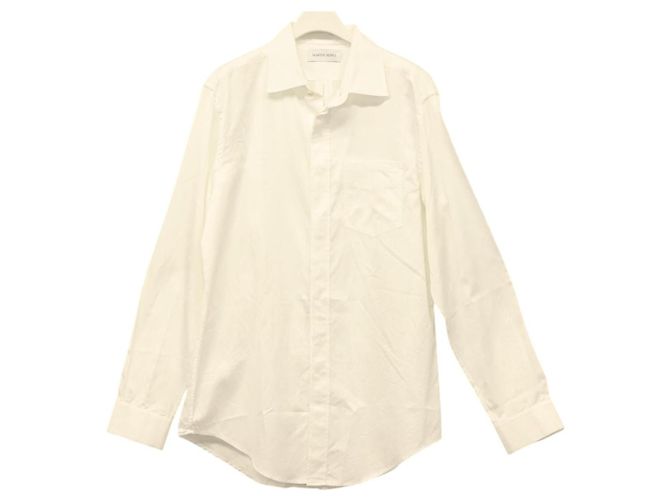 T-shirt a maniche lunghe in cotone bianco MARINE SERRE Auth ym056M
