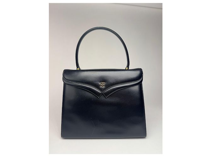 Vintage Givenchy 4G Ledertasche schwarz