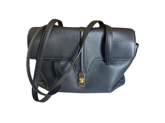 Céline Handtasche aus schwarzem Leder