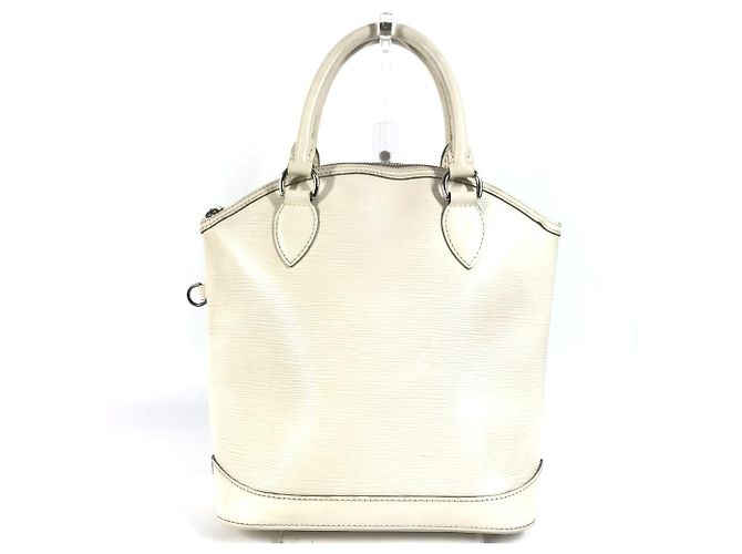 Bolsa Tote Lockit PM Epi da Louis Vuitton Fora de branco