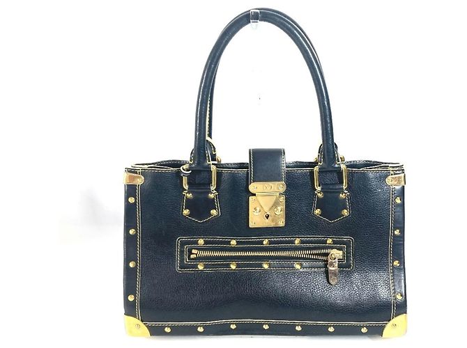 Louis Vuitton Suhali Fabulo Stud Shoulder Bag Black