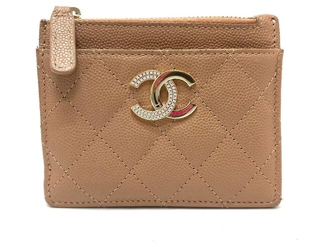 Chanel Coco Mark Matelasse Wallet Beige