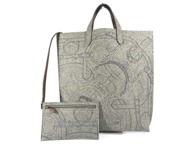 Hermès Bolsa de Ombro GM Hermes Karimi Marrom