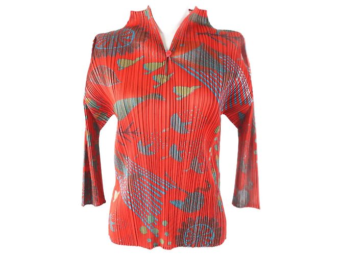 Issey Miyake Tiermusterjacke Orange