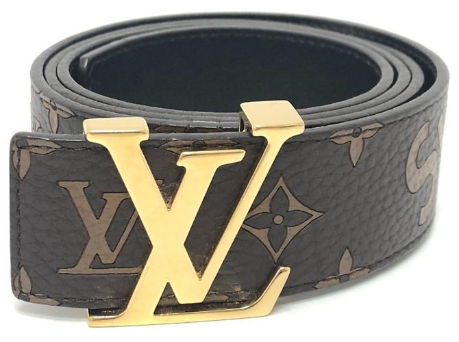 Louis Vuitton Monogram Leder Gürtel Braun