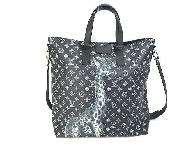 Borsa a Spalla Monogram Savane Louis Vuitton Blu navy