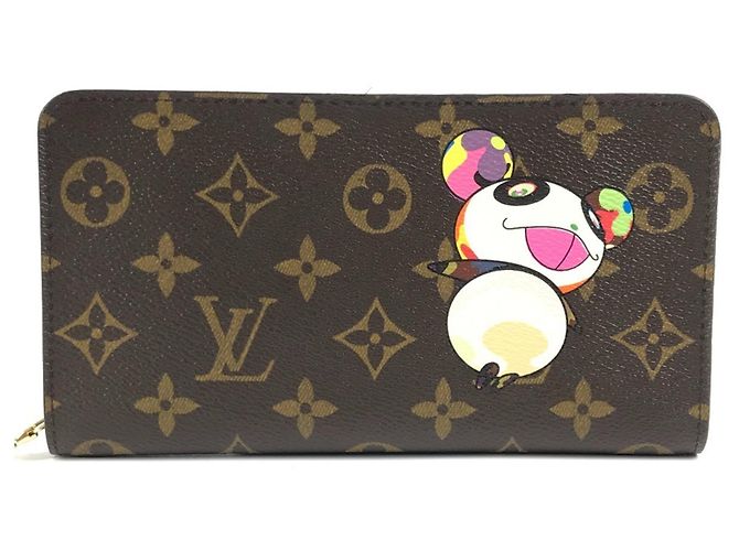 Cartera larga Monogram Louis Vuitton Castaño