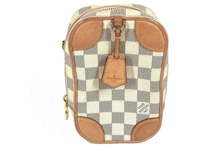 Bolsa Neo Capy Damier Azur da Louis Vuitton Branco