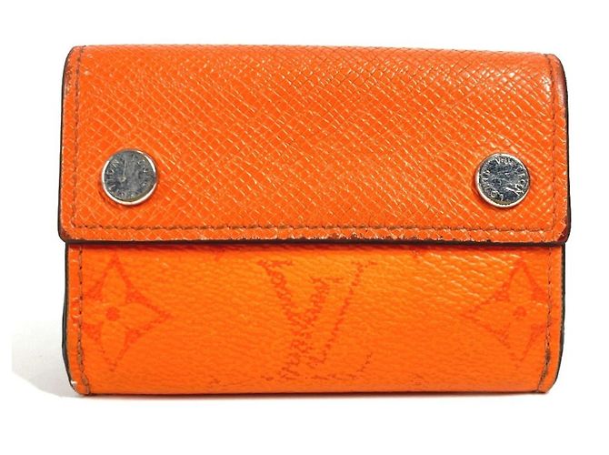 Louis Vuitton Taigarama Discovery Compact Wallet Orange