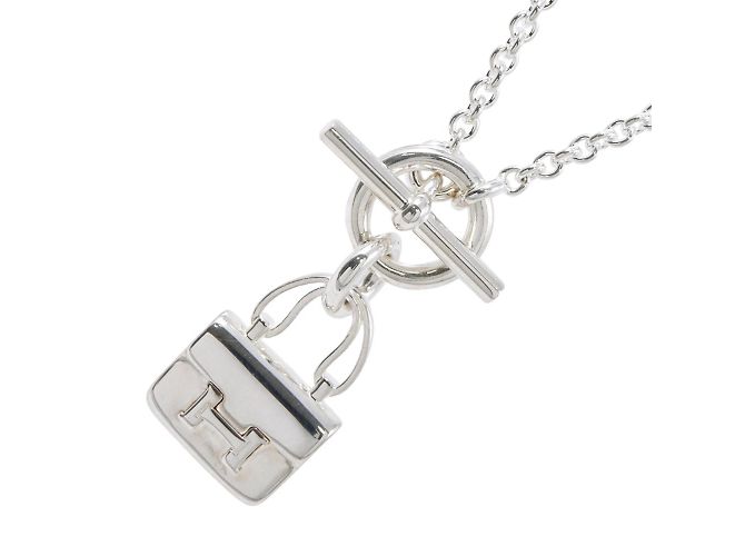 Hermès Hermes Halskette Amulett Constance Anhänger aus Silber 925