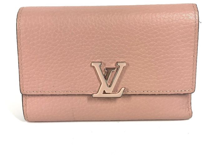 Louis Vuitton Taurillon Tri-fold Wallet Pink