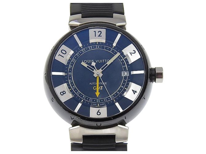Reloj automático Louis Vuitton Tambour GMT Q113K Negro