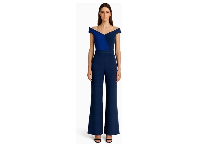 Autre Marque Blue Edge Kombination Blau Marineblau