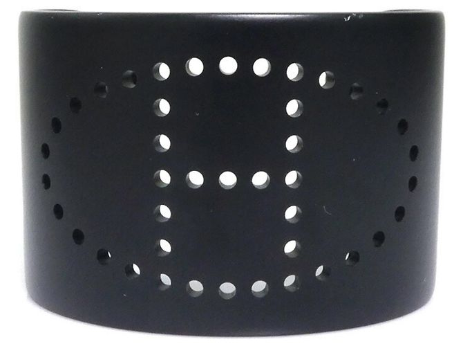 Hermès Pulsera de bangle de aluminio negro Hermes 