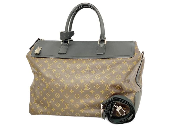 Sac Boston Monogram Macassar Neo Greenwich de Louis Vuitton Marron Noir