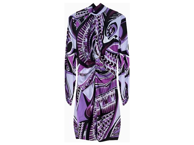 Vestido Emilio Pucci Violet Psy em jersey roxo