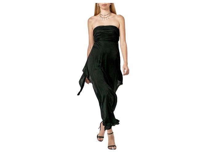 Chanel Abendkleid Night Evening aus schwarzer Seide