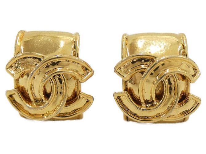 Orecchini a clip dorati Chanel D'oro