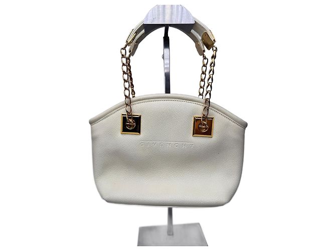Bolso de cuero vintage Givenchy blanco
