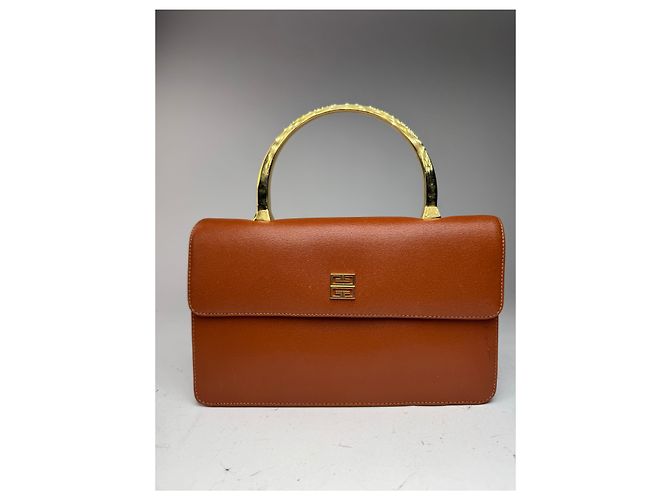 Sac en cuir Givenchy 4G vintage marron Orange