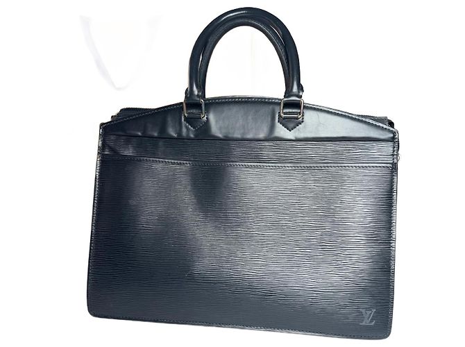 Vintage Louis Vuitton EPI Lederhandtasche schwarz