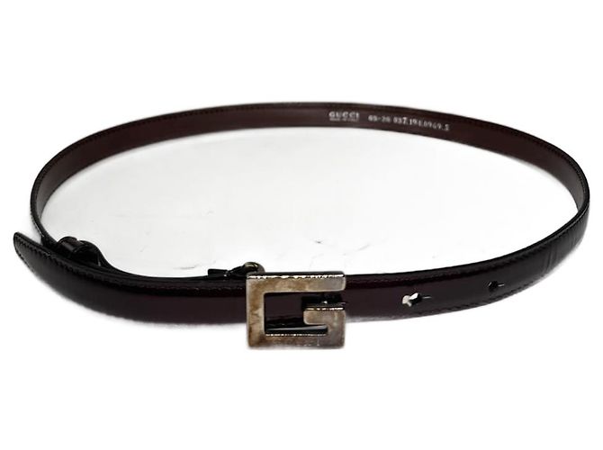 Vintage Gucci Lackledergürtel lila