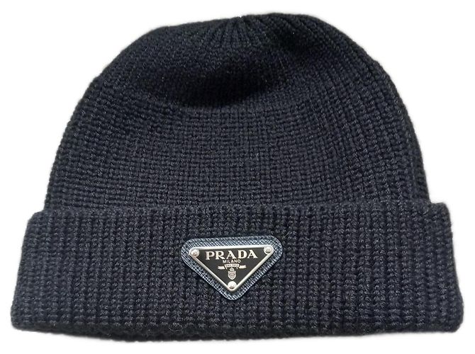 Gorro Prada Negro de Cachemira