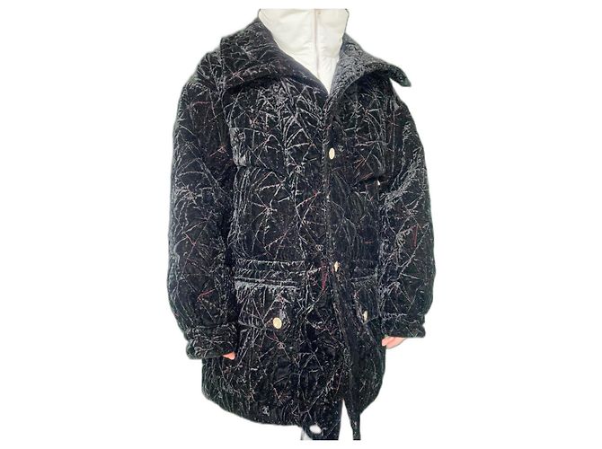 Chanel coat coco snow collection 2021 Black