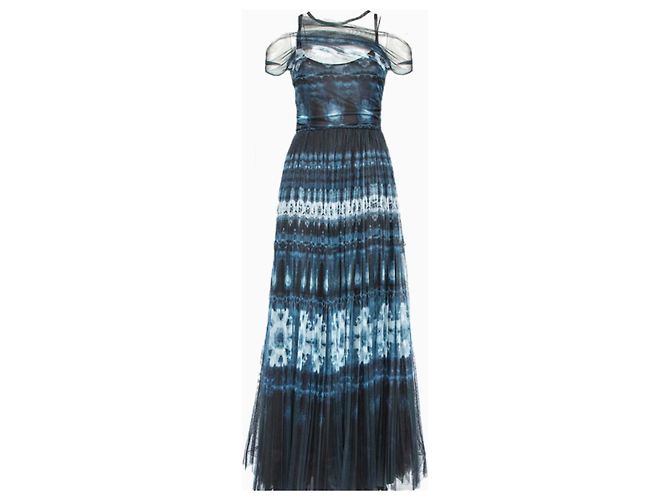 Dior Night Ballet Kleid SS2019 Schwarz Blau