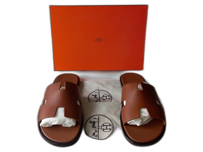Sandali Hermès Izmir in pelle marrone