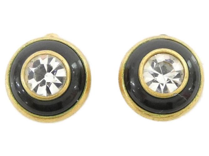 Orecchini a clip neri Chanel Nero