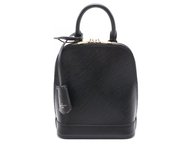 Louis Vuitton Alma Epi Backpack Black