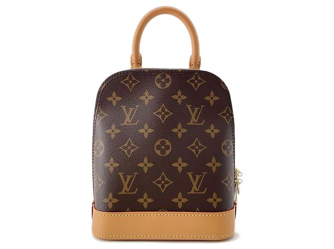 Louis Vuitton Monogram Alma Backpack Red