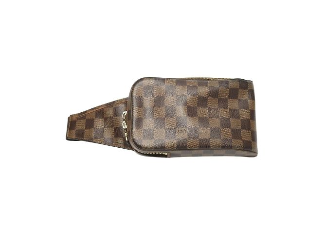 Bolsa Sling Damier Jeronimos da Louis Vuitton Marrom Damier ebene