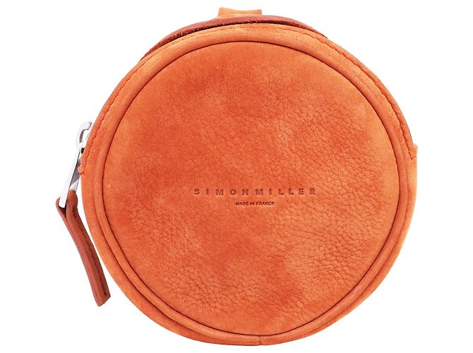 Pochette Circle Pop Simon Miller in suede marrone Rosso
