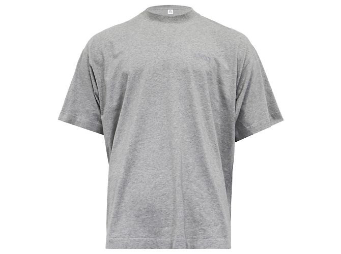 Vêtements Camiseta bordada de edición limitada en algodón gris de Vetements