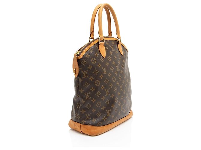 Louis Vuitton Monogram Canvas Lockit Satchel Brown