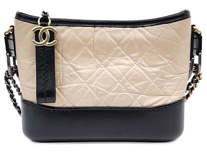 Chanel Gabrielle Hobo Bag Small Black Cloth  ref.2341040
