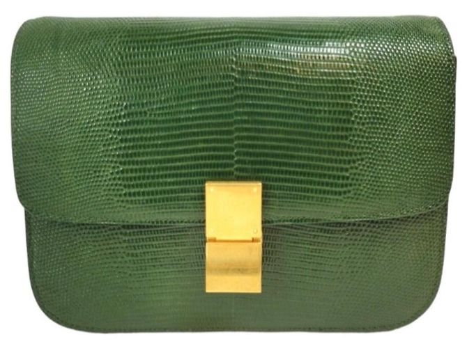 Céline Celine Classique Moyen Lézard Vert