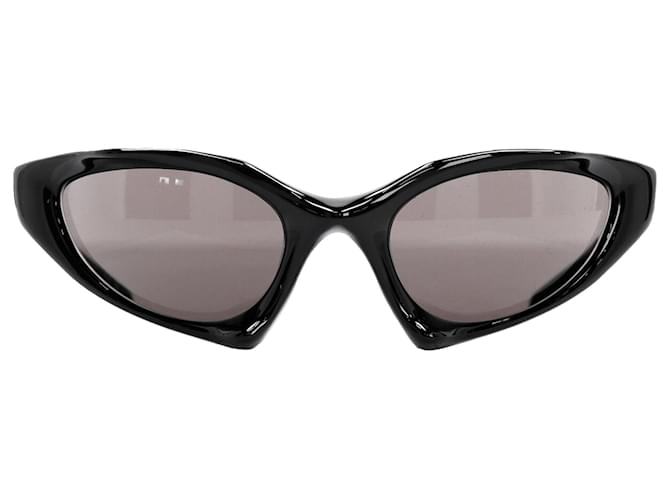 Óculos de sol Balenciaga Runner Cat em poliamida preta Preto  ref.2341845