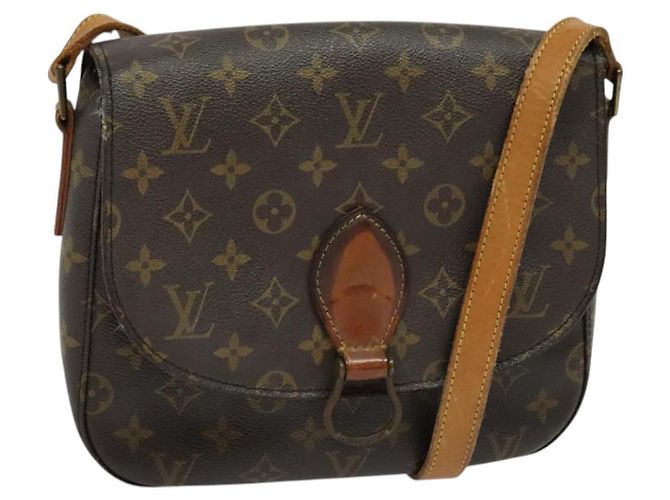 LOUIS VUITTON Monogram Saint Cloud GM Bolsa de Ombro M51242 LV Auth BA3492 Monograma