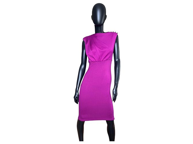 Vestido Ted Baker roxo de viscose e nylon