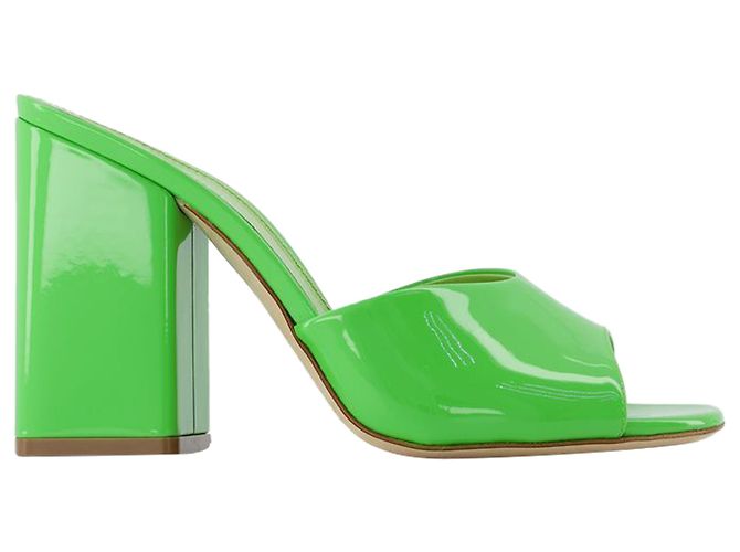 Holly Anja Mules - Paris Texas - Kiwi - Leather