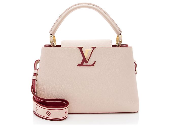 Bolsa Capucines PM em Taurillon Louis Vuitton Rosa