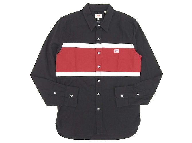 Autre Marque Polo in cotone Levi's nero rosso bianco S