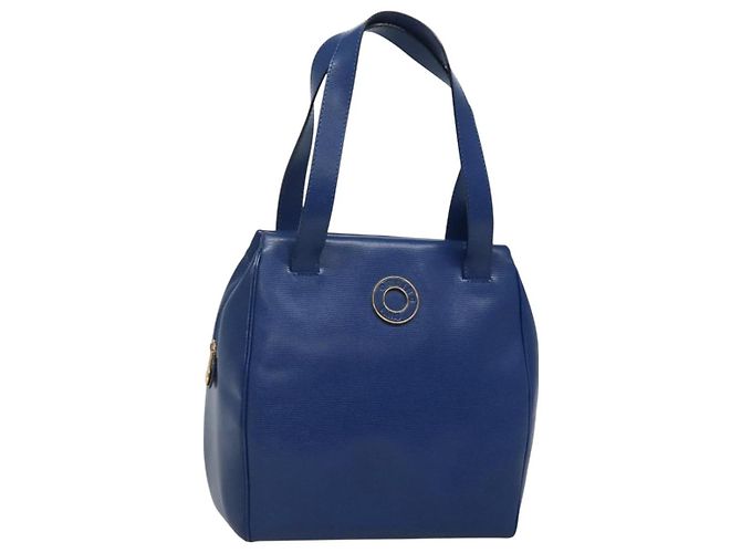 Céline Borsa a Spalla CELINE in Pelle Blu Oro Auth BA3538 D'oro