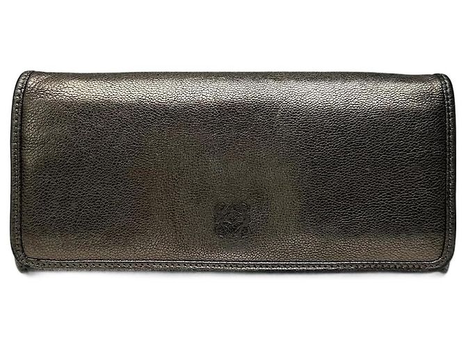 Vintage Loewe Madrid Leather wallet Silver Silvery